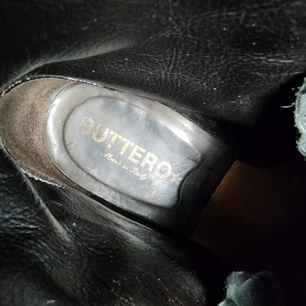 Buttero B1101 Black Leather Ankle Boots Made in Italy 41.5 - Picture 7 of 15